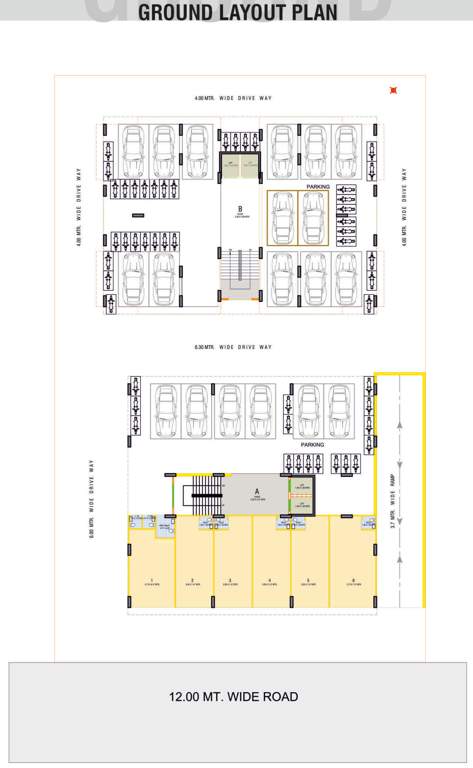  ganesh green Block   A, B Ground Cluster Plan
