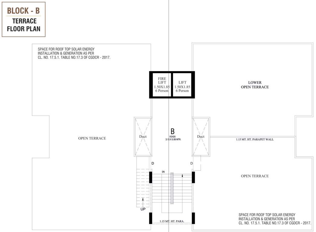  ganesh green Block   B Terrace Cluster Plan