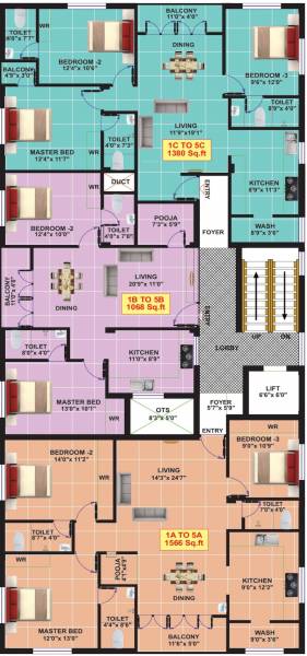  ram-nivas Ram Nivas Cluster Plan From 1st To 3rd Floor