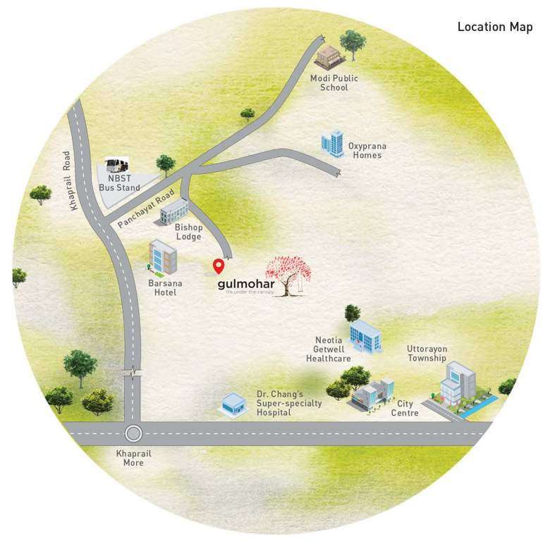 gulmohar Location Plan