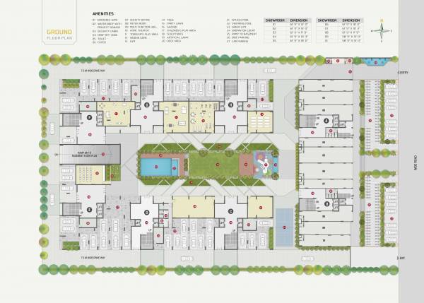  orchid Block A To H Ground Cluster Plan