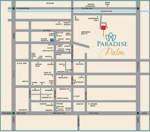  paradise-palm Location Plan