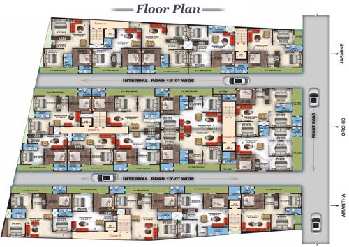  antalya-heights-phase-i Amantha, Orchid, Jasmine Typical Cluster Plan