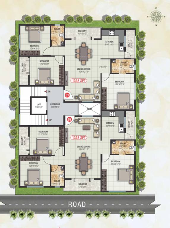  reyan Reyan Cluster Plan from 1st to 5th Floor