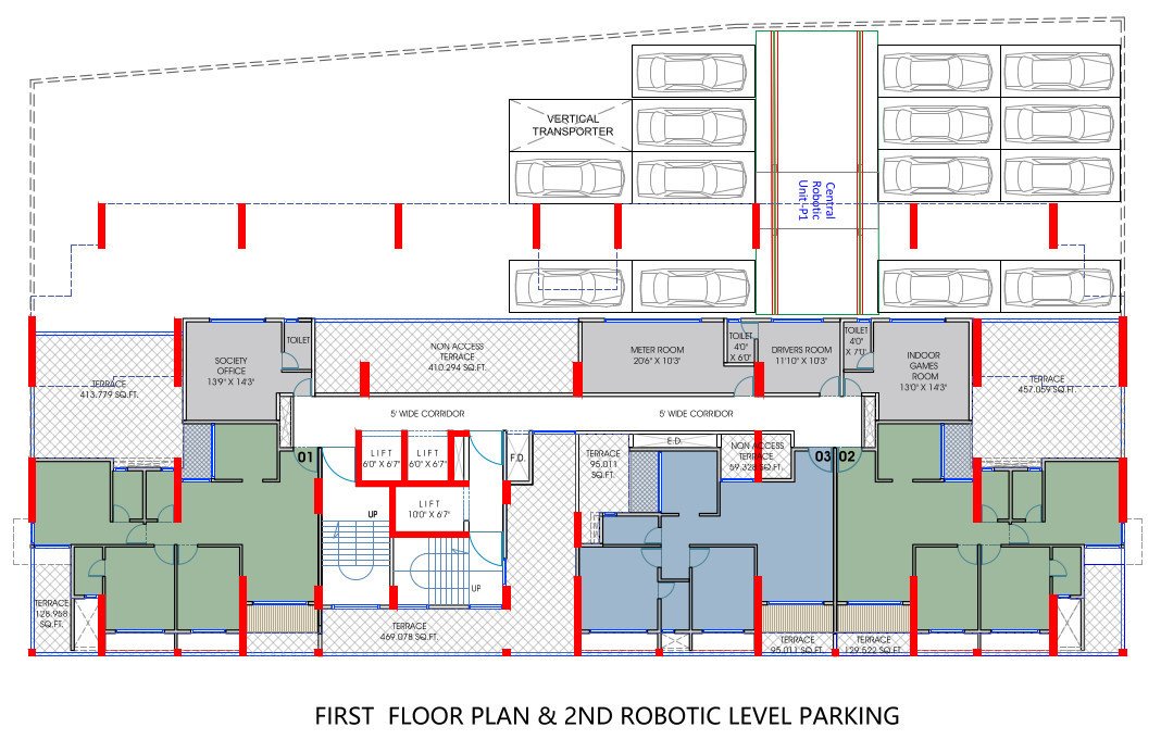  aniruddha icon Aniruddha Icon Cluster Plan for 1st Floor