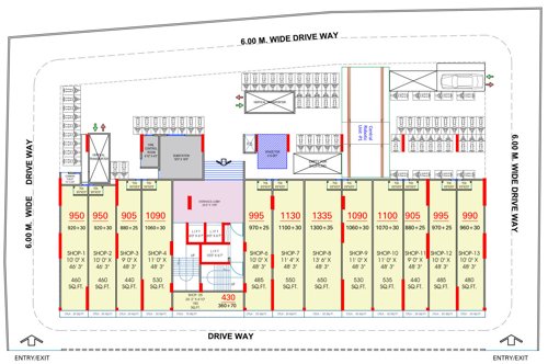  aniruddha-icon Aniruddha Icon Cluster Plan for ground Floor