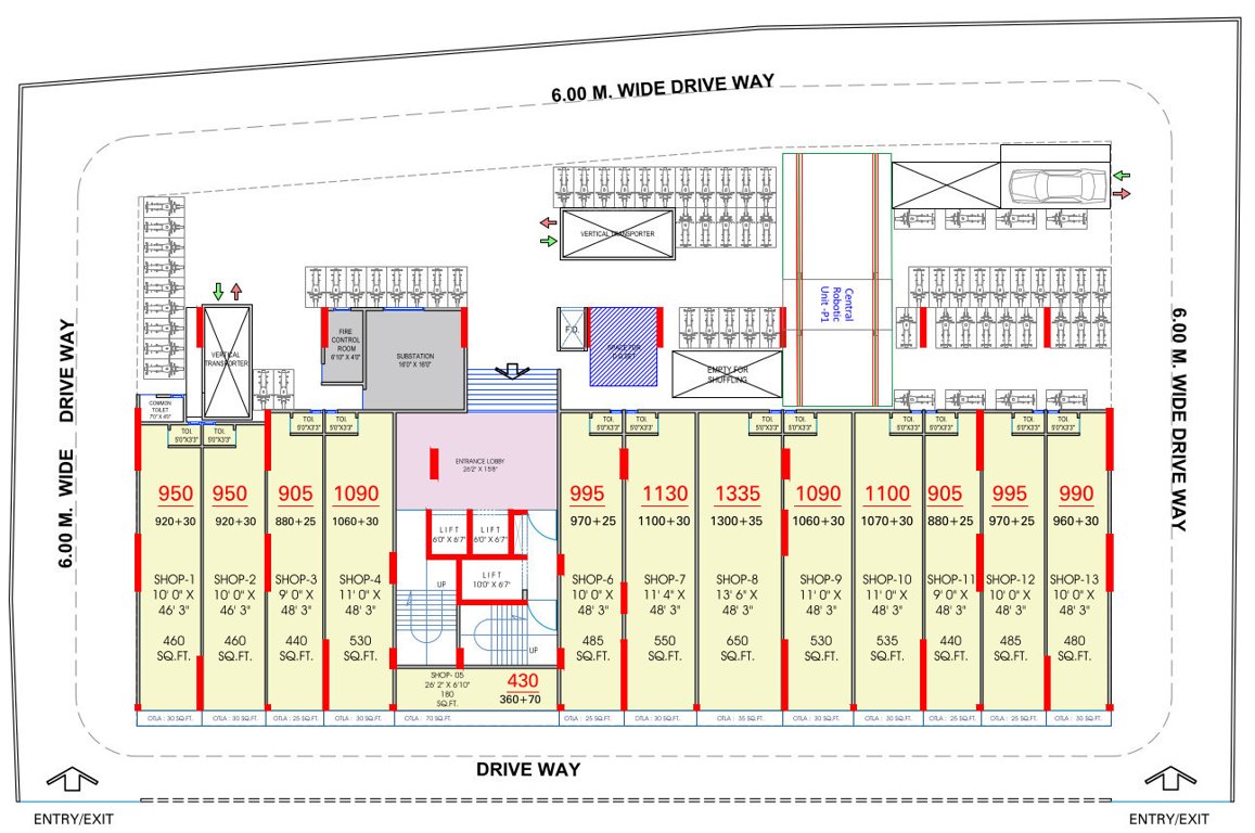  aniruddha icon Aniruddha Icon Cluster Plan for ground Floor