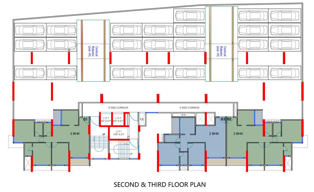  aniruddha icon Aniruddha Icon Cluster Plan from 2nd to 3rd Floor