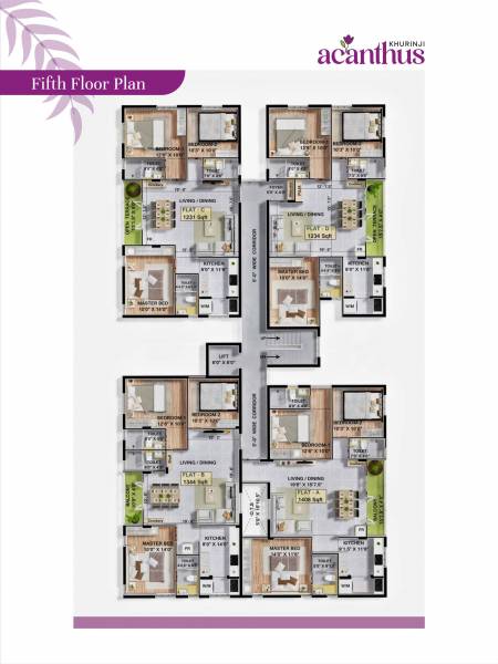  acanthus Acanthus Cluster Plan for 5th Floor