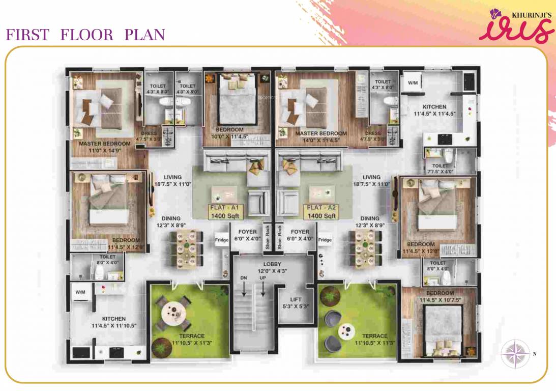  iris Iris Cluster Plan for 1st Floor