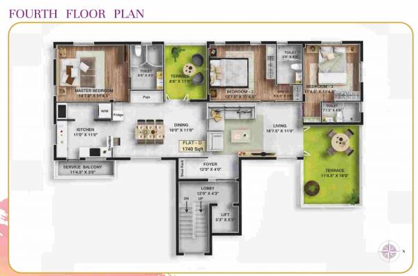  iris Iris Cluster Plan for 4th Floor