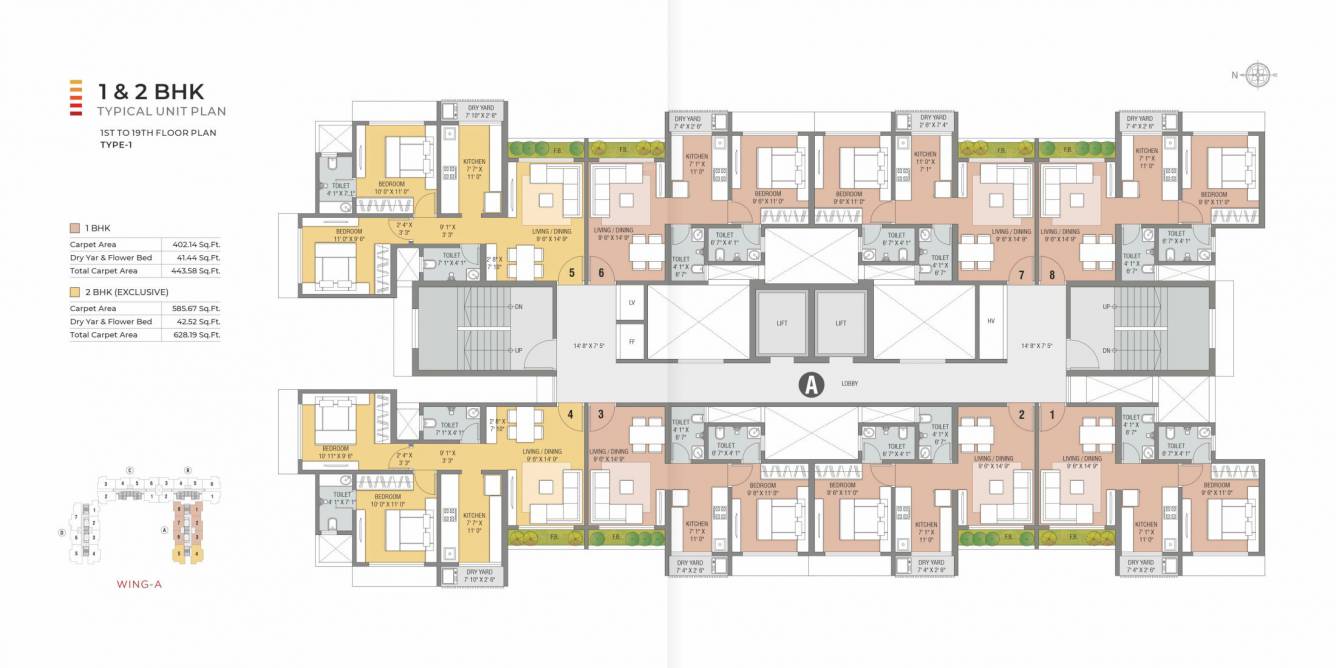  legend wing abc Wing A Cluster Plan