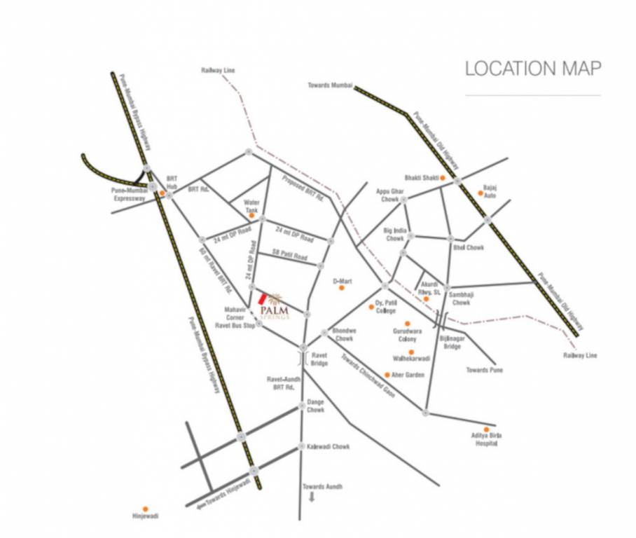  palm spring d wing Location Plan