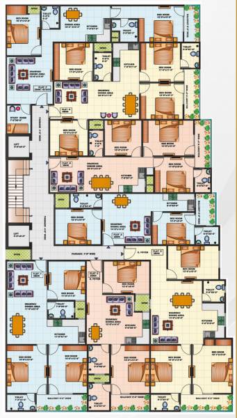  green-avenue Green Avenue Typical Cluster Plan