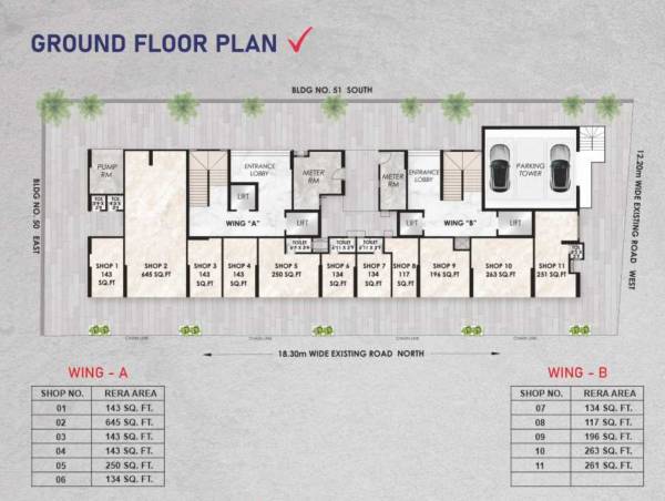  adityaraj-anchor Anchor A & B Wing Cluster Plan For Ground Floor