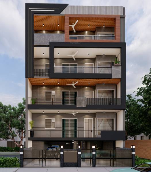Elevation luxury-builder-floor-by-kuhad-sector-57 Elevation