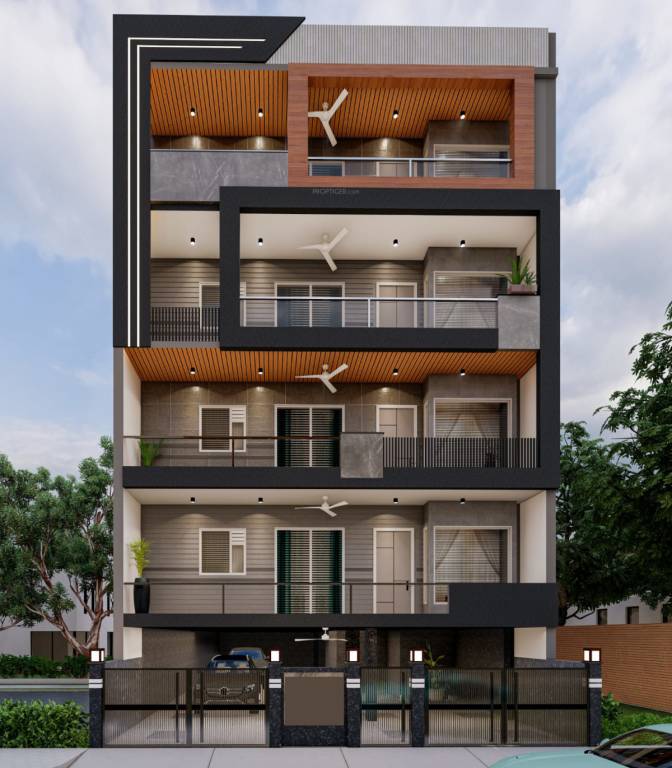  luxury builder floor by kuhad sector 57 Elevation