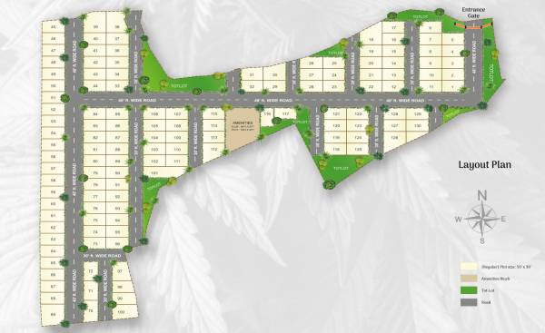  the-crown-villas Layout Plan