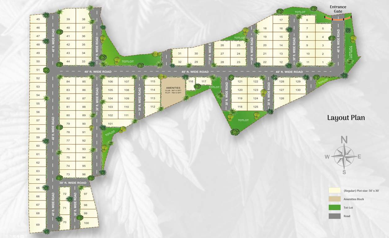  the crown villas Layout Plan