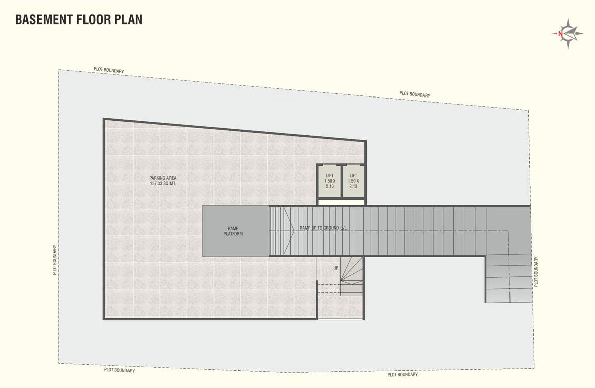  radhe darshan Radhe Darshan Basement Floor Cluster Plan