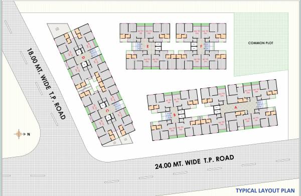  nb-sky Block A,B,C,D,E & F Cluster Plan