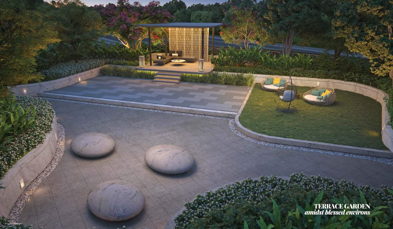  k pune building a b  Terrace Garden