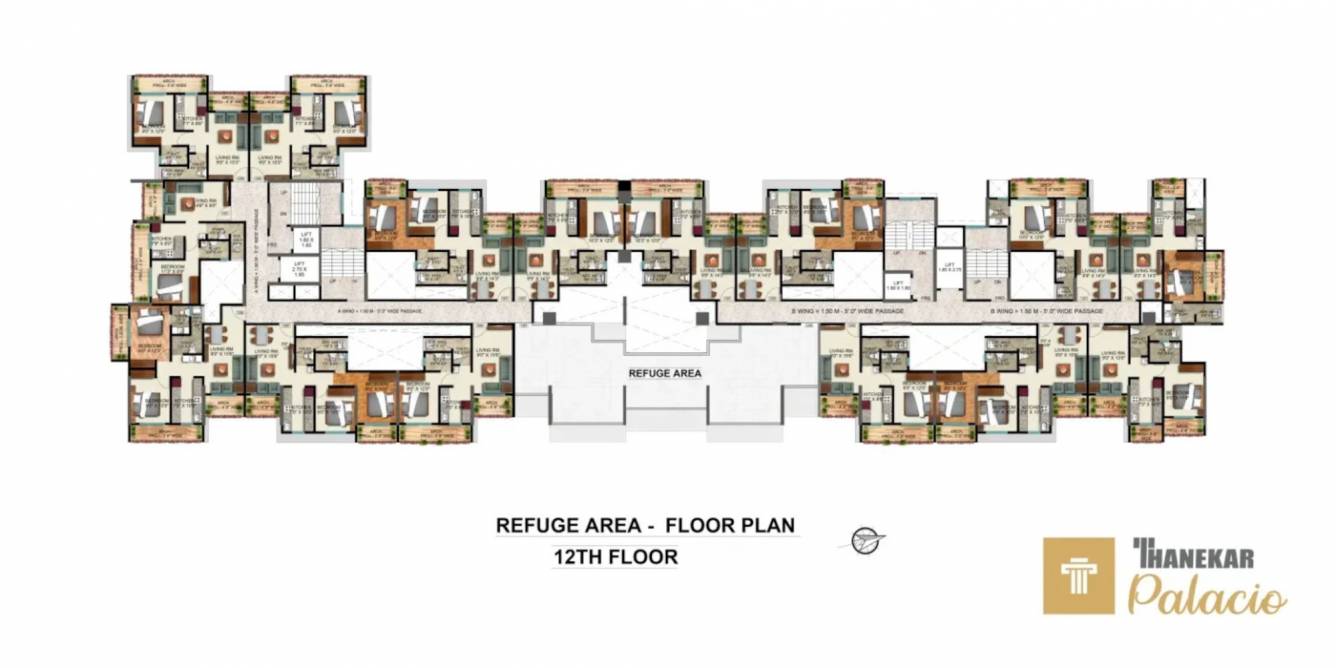  thanekar palacio Cluster Plan for 12th Floor Phase   1