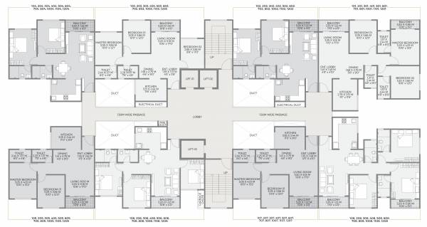  unique-k-town Tower A Cluster Plan