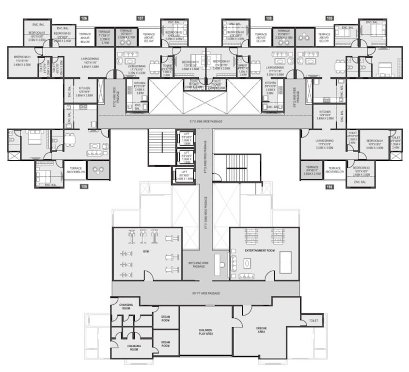  unique k ville E Cluster Plan