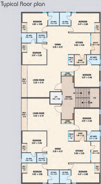  antriksh aura Antriksh Aura Typical Cluster Plan