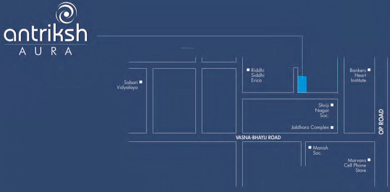  antriksh aura Location Plan