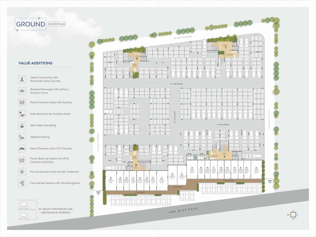 the skygaze Block B Cluster Plan