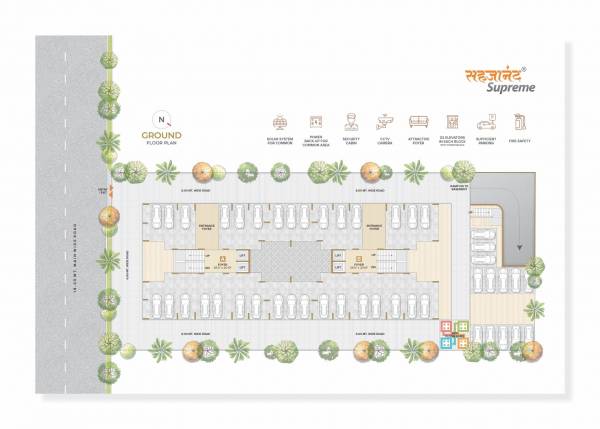  supreme Block A & B Cluster Plan for ground Floor