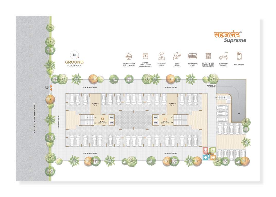  supreme Block A & B Cluster Plan for ground Floor