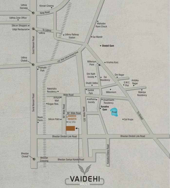  vaidehi hills Location Plan