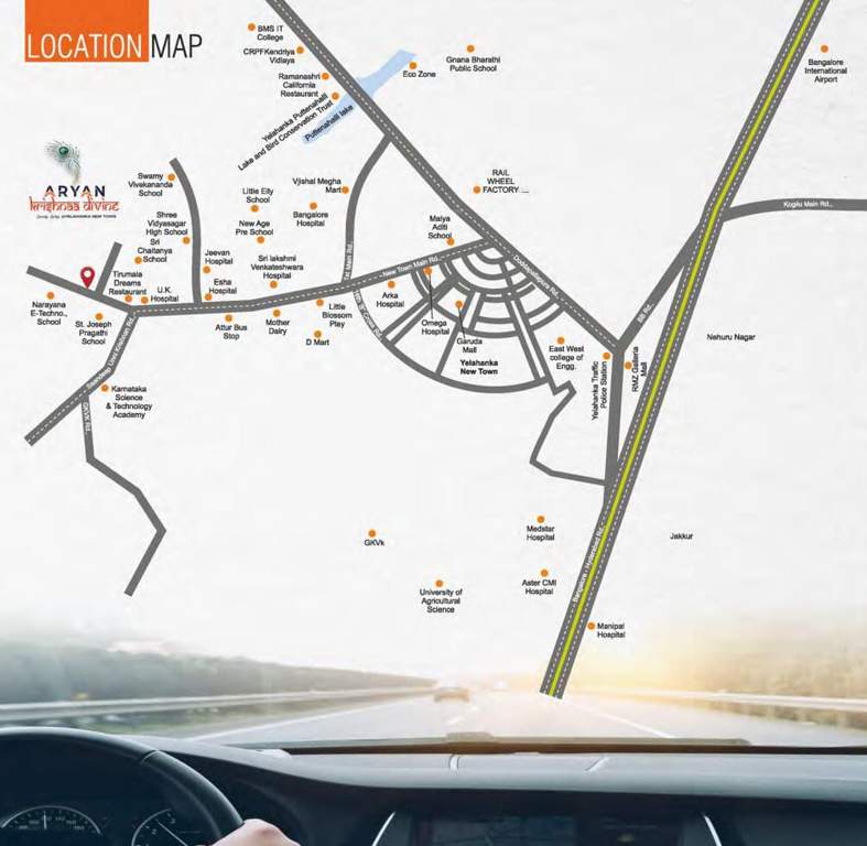  krishnaa divine Location Plan