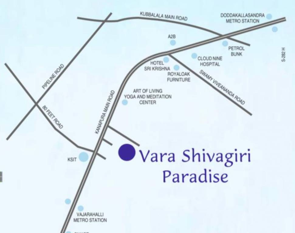  shivagiri paradise Location Plan