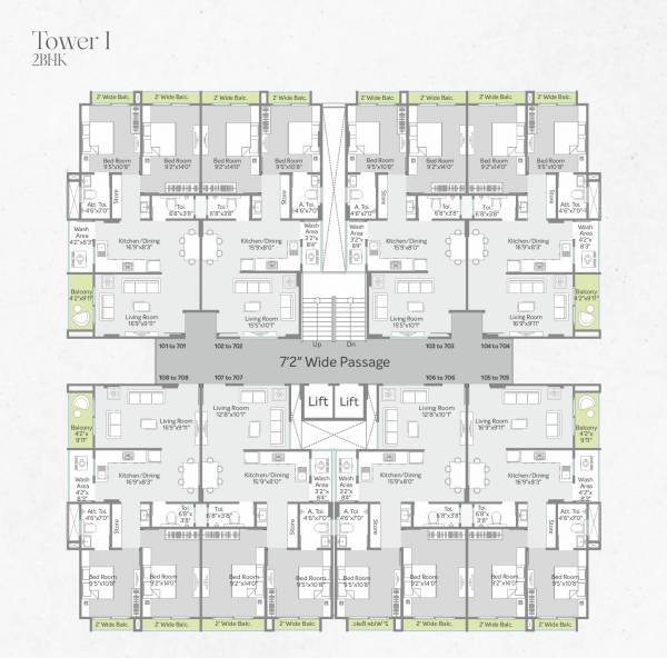 Tower 1 Cluster Plan kunj-plaza Tower 1 Cluster Plan