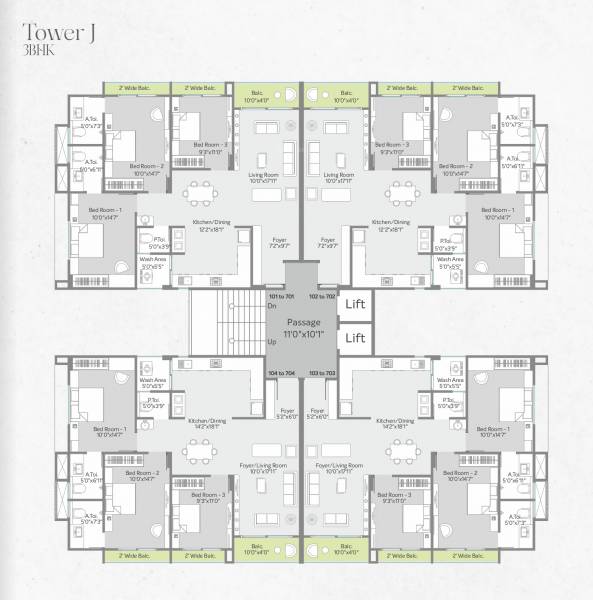 Tower 2 Cluster Plan kunj-plaza Tower 2 Cluster Plan