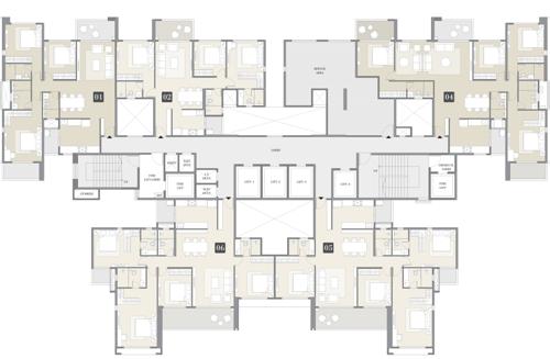  24k-altura-tower-a-and-b Tower B Cluster Plan from 4th, 9th, 14th, 19th And 24th Floor