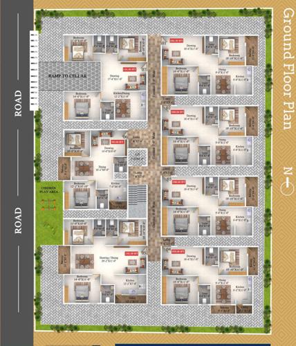  kamadhenu-enclave Kamadhenu Enclave Cluster Plan for ground Floor