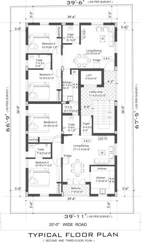  krishna-prabha Aanirudh Krishna Prabha Cluster Plan from 2nd to 3rd Floor