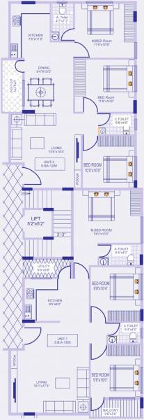  maheshwathi-arcade Maheshwathi Arcade Cluster Plan For Typical Floor Plan
