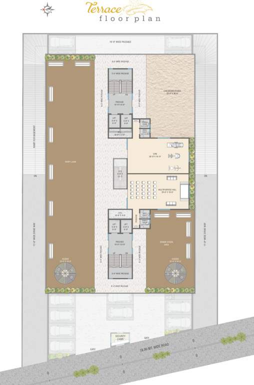  shantam paradise Block A And Block B Terrace Cluster Plan