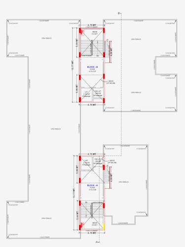  vishakha-exotica Block A & B Cluster Plan For Terrace Floor