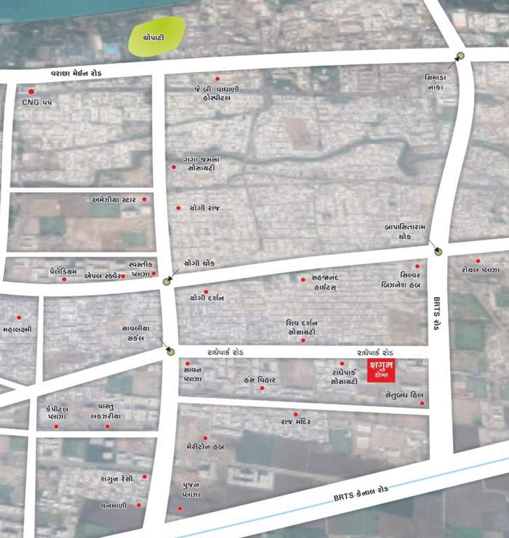  shagun homes Location Plan