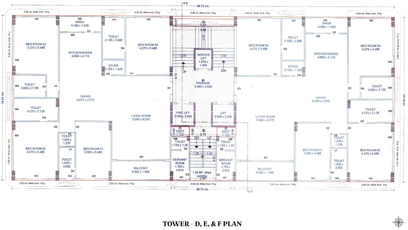  kronis D, E, F Typical Cluster Plan