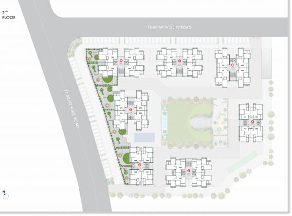  sky Block A, B, C, D, E, F, G Cluster Plan For 2nd Floor