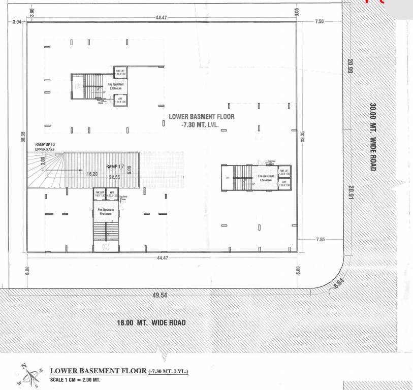 victoria crown A, B, C Lower Basement Cluster Plan