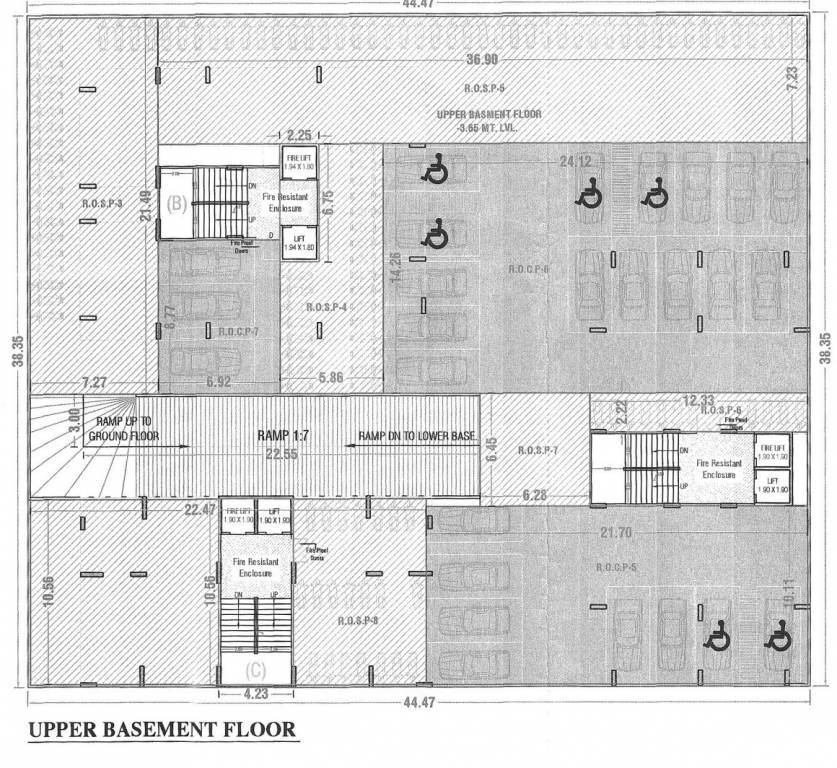victoria crown A, B, C Upper Basement Cluster Plan